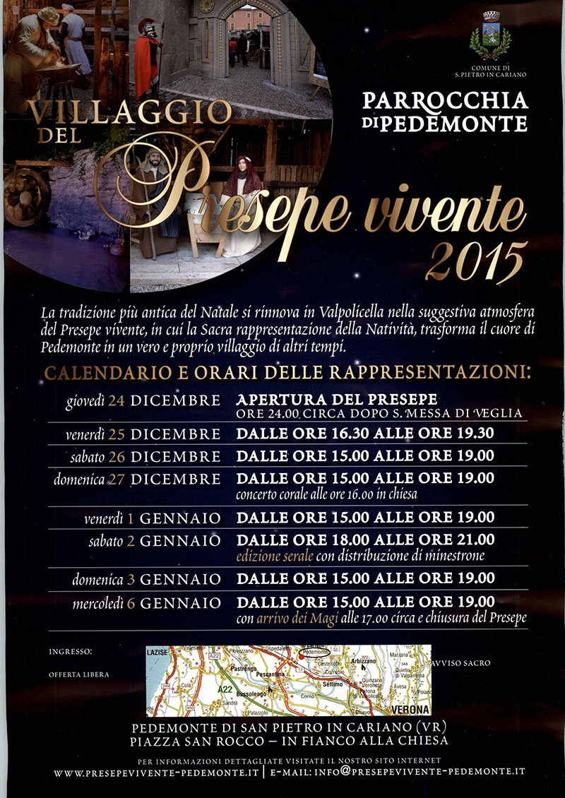 Villaggio del presepe vivente di Pedemonte di Valpolicella Villaggio del presepe vivente di Pedemonte di Valpolicella
